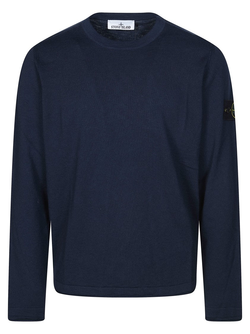Stone Island Crew Neck Slightly Cropped T-Shirt