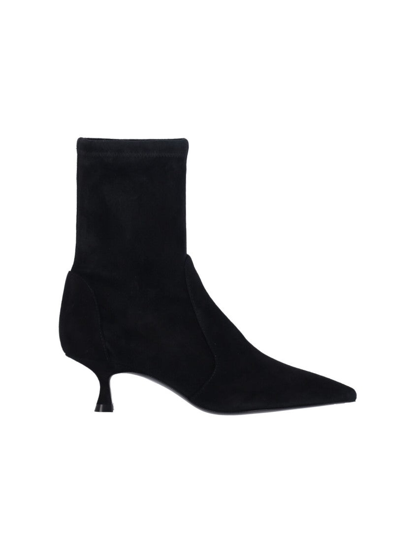Stuart Weitzman Naomi 50 Ankle Boots – Black