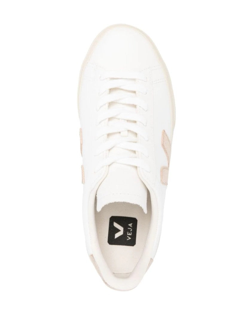 Veja Campo Low-Top White Leather Sneakers