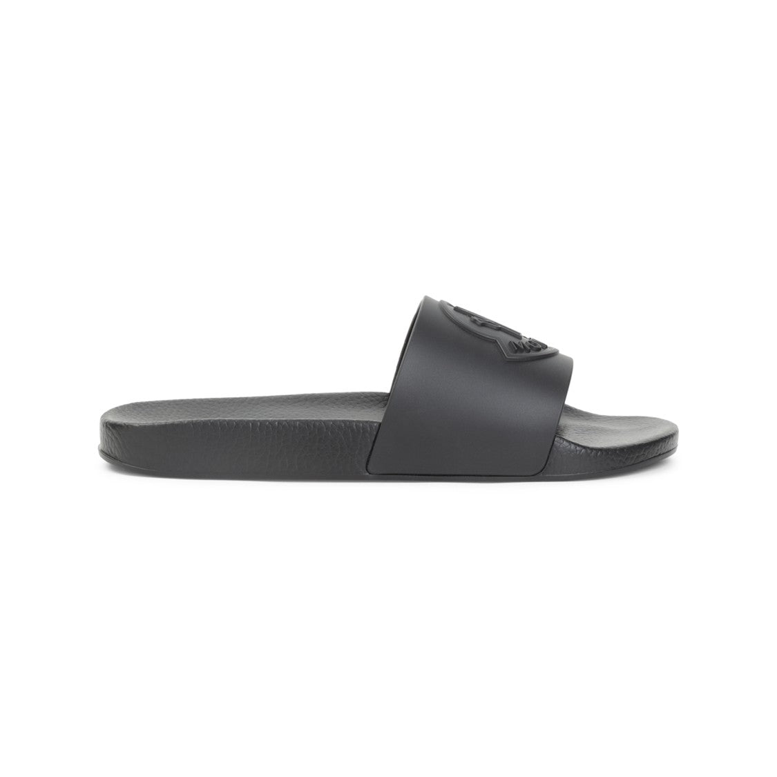 Moncler Elevated Black Slide Sandals