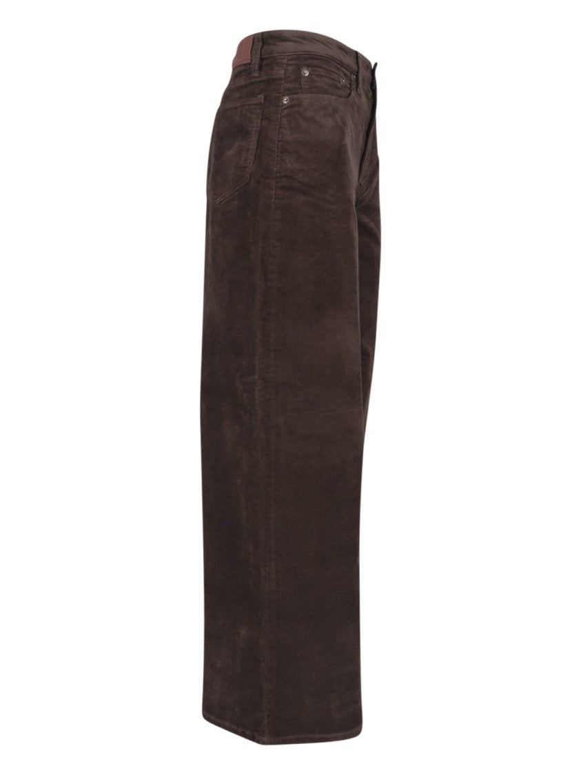 Polo Ralph Lauren Wide-Leg Cotton Corduroy Pants With Five-Pocket Design