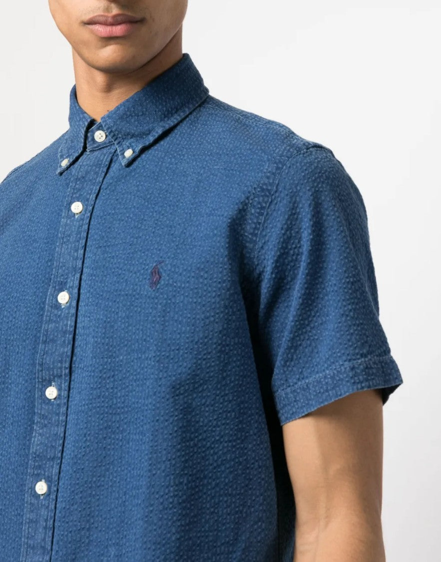 Polo Ralph Lauren Seersucker Logo Short Sleeve Shirt