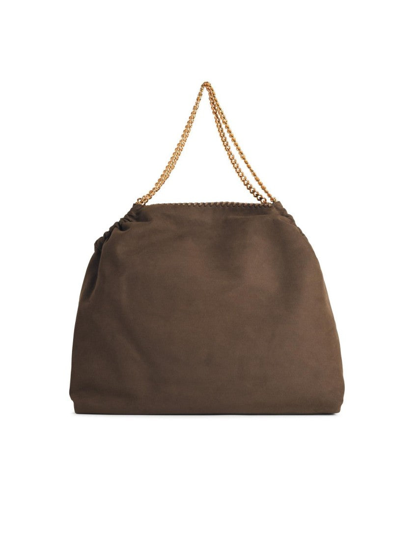 Stella Mccartney Tote Falabella' Brown Vegan Leather Bag With Drawstring