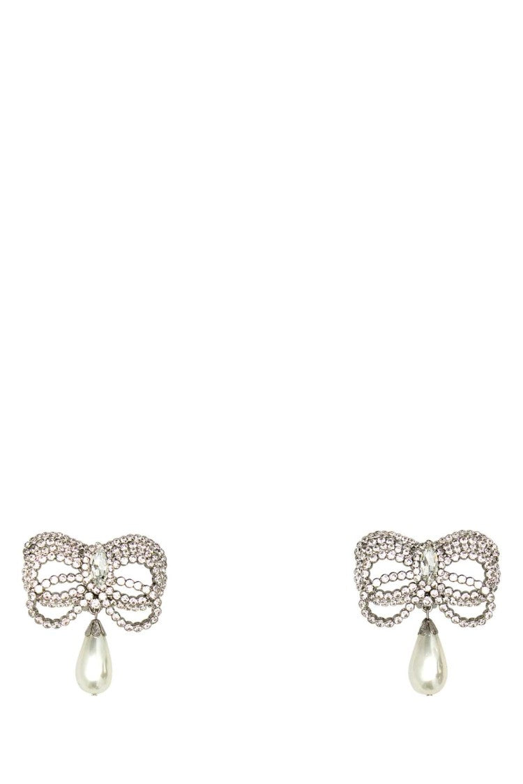Alessandra Rich Embellished Metal Earrings