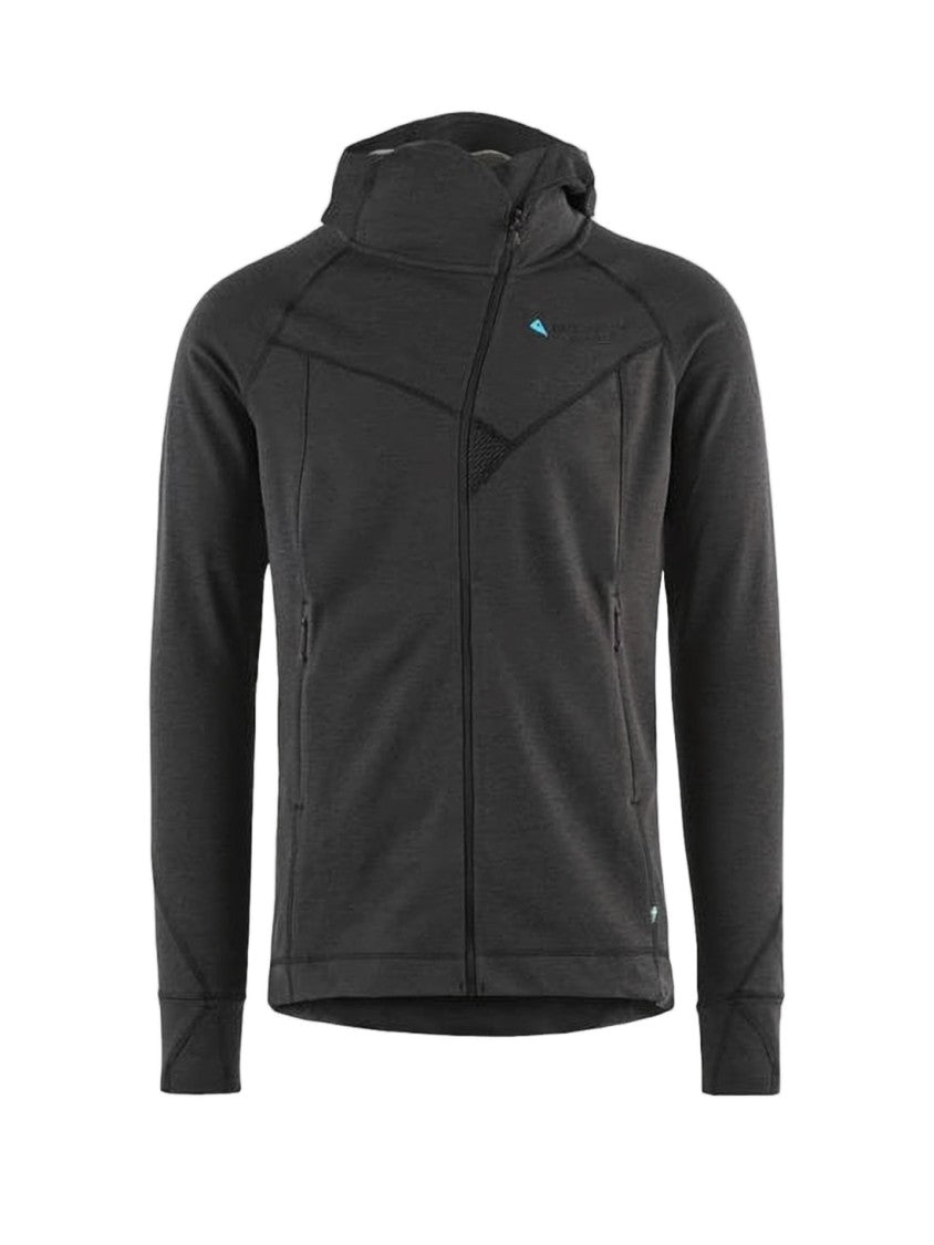 Klattermusen Fitted Black Jacket With Hood