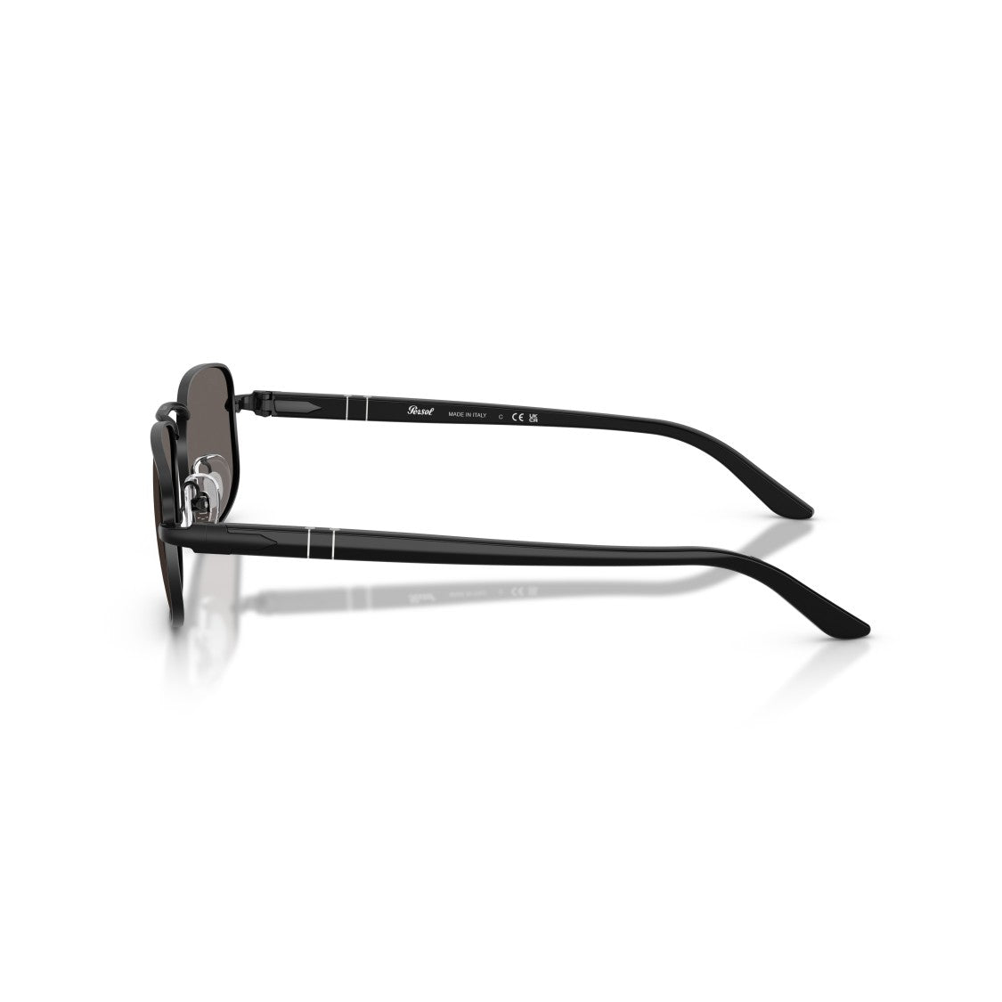 Persol 0Po1027s Rectangular Metal Frame Sunglasses With Adjustable Nose Pads