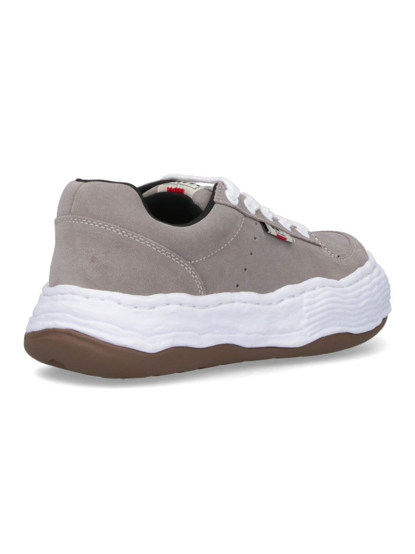 Maison Mihara Yasuhiro Low-Top Sneakers In Grey Calf Leather