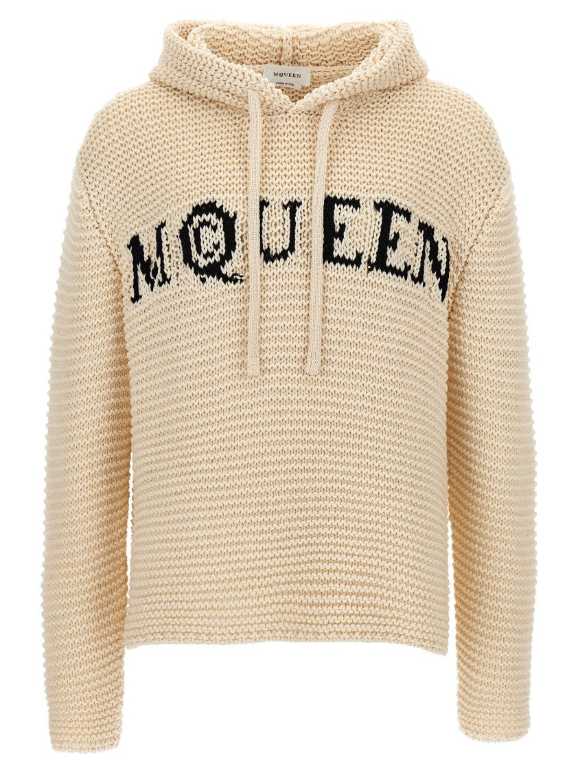 Mcqueen Inlaid Logo Hoodie