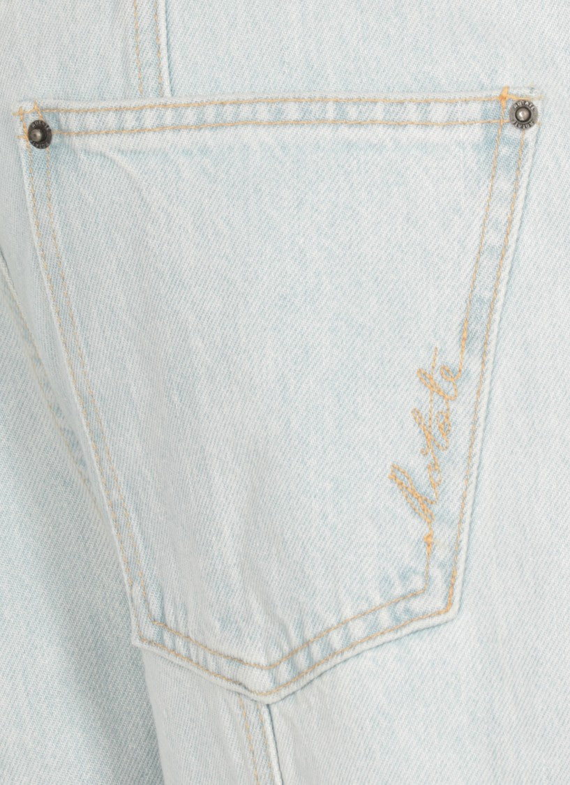 Rotate Light Blue Cotton Jeans