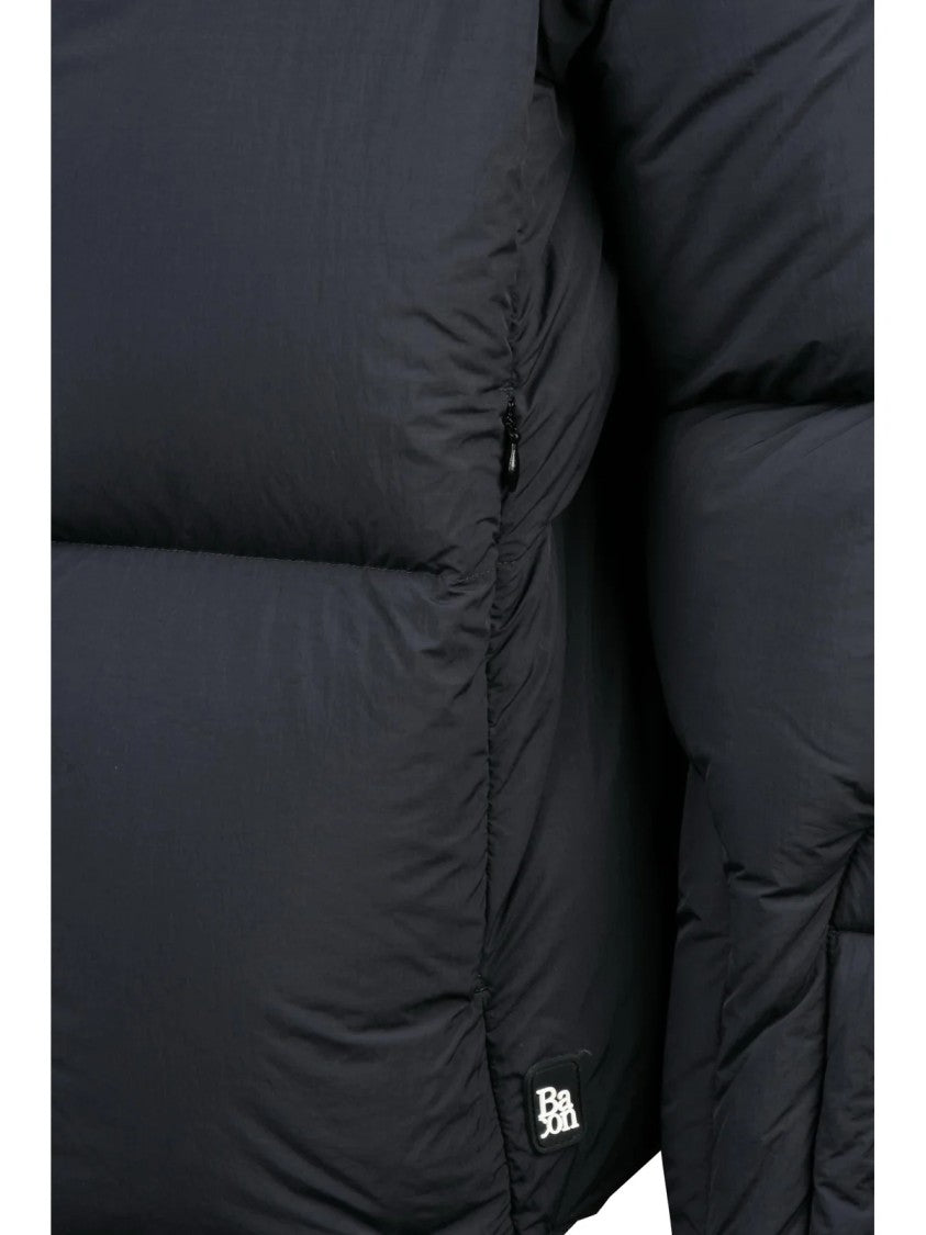 Bacon Black Polyamide Storm Down Jacket