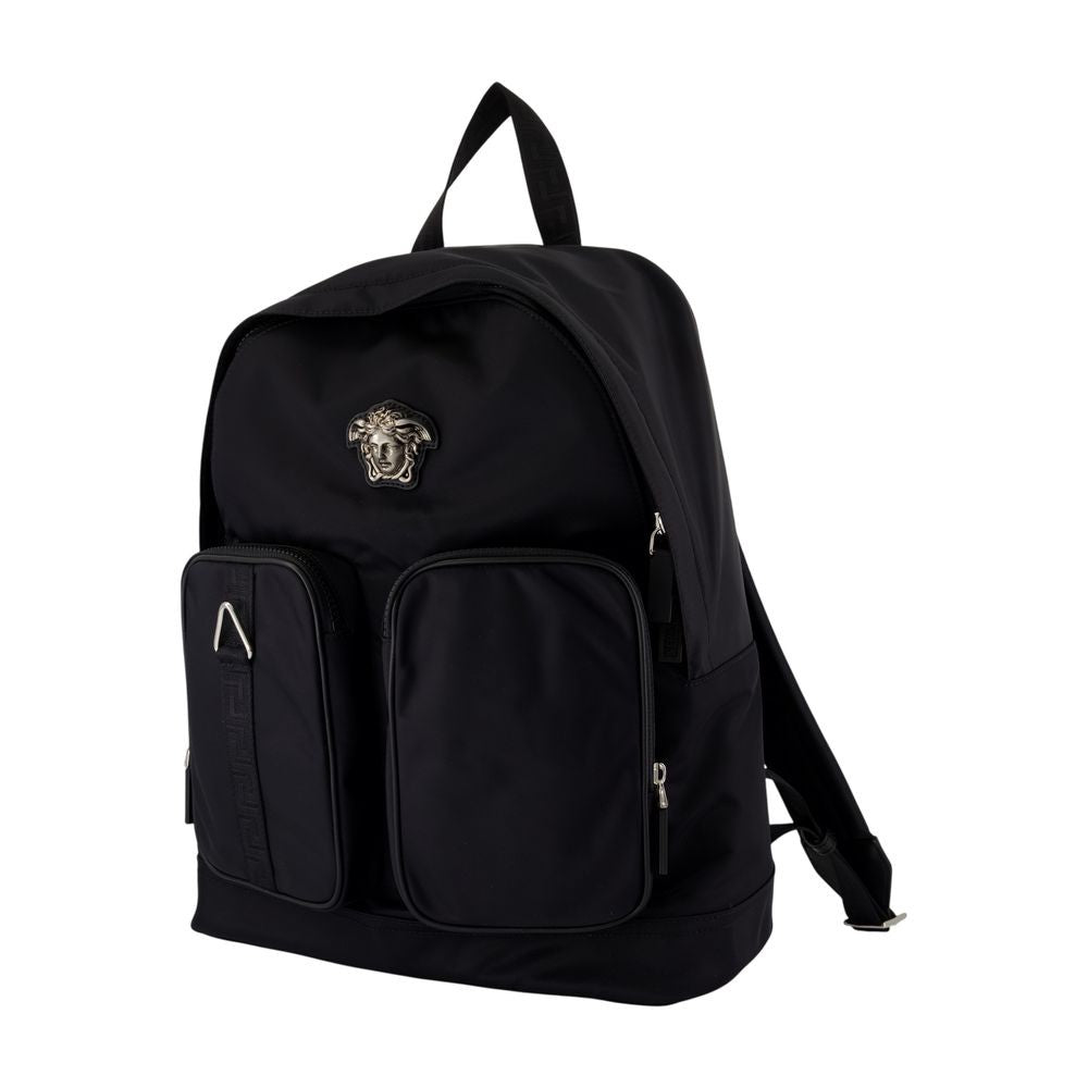 Versace Backpack - Versace - Nylon - Black