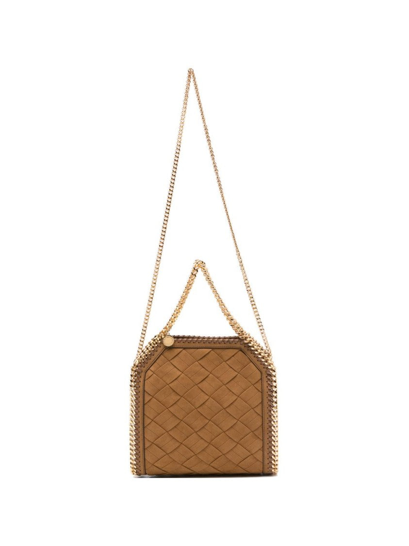 Stella Mccartney Black Structured Rectangular Woven Bag