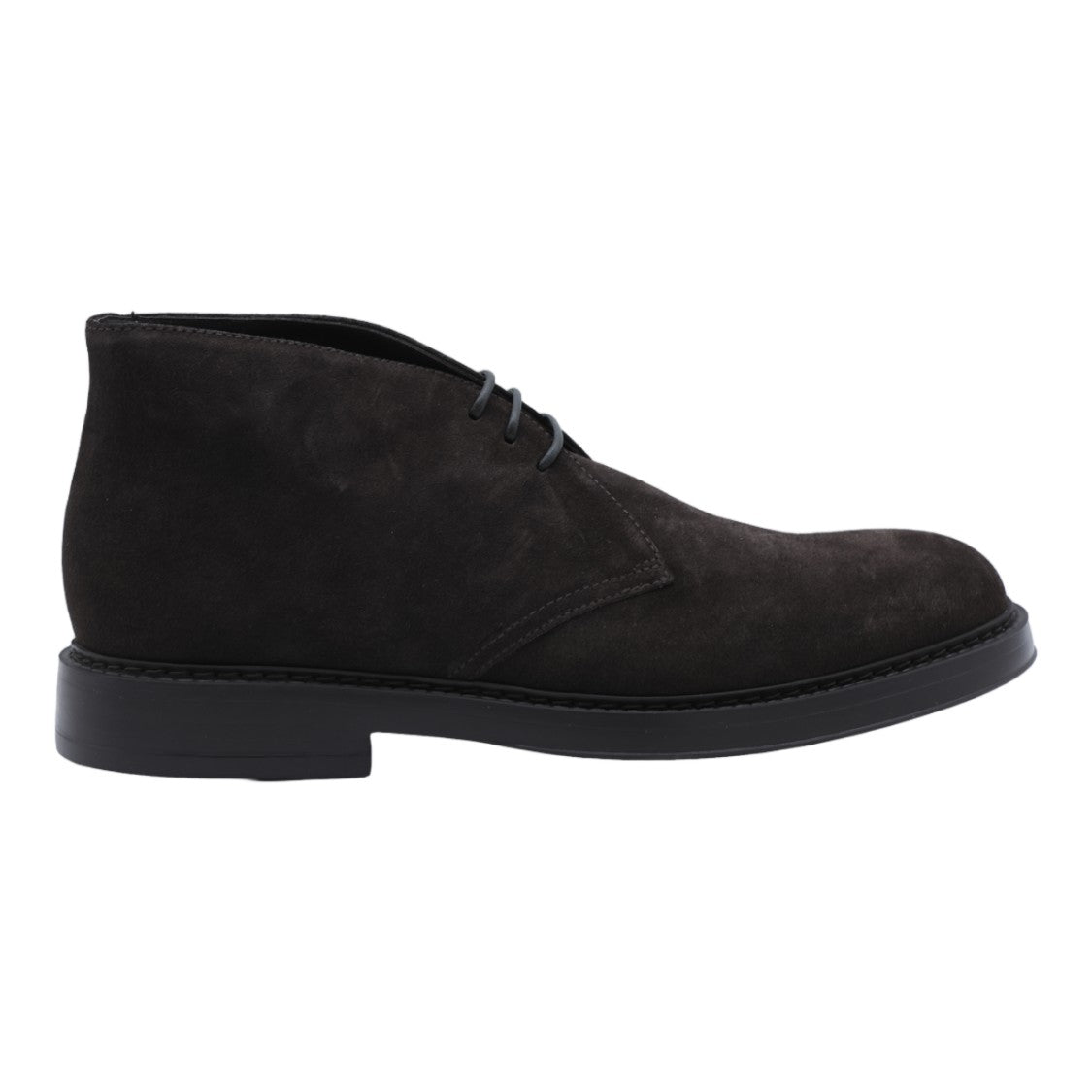 Doucal's Smooth Suede Lace-Up Boots With Elevated Sole