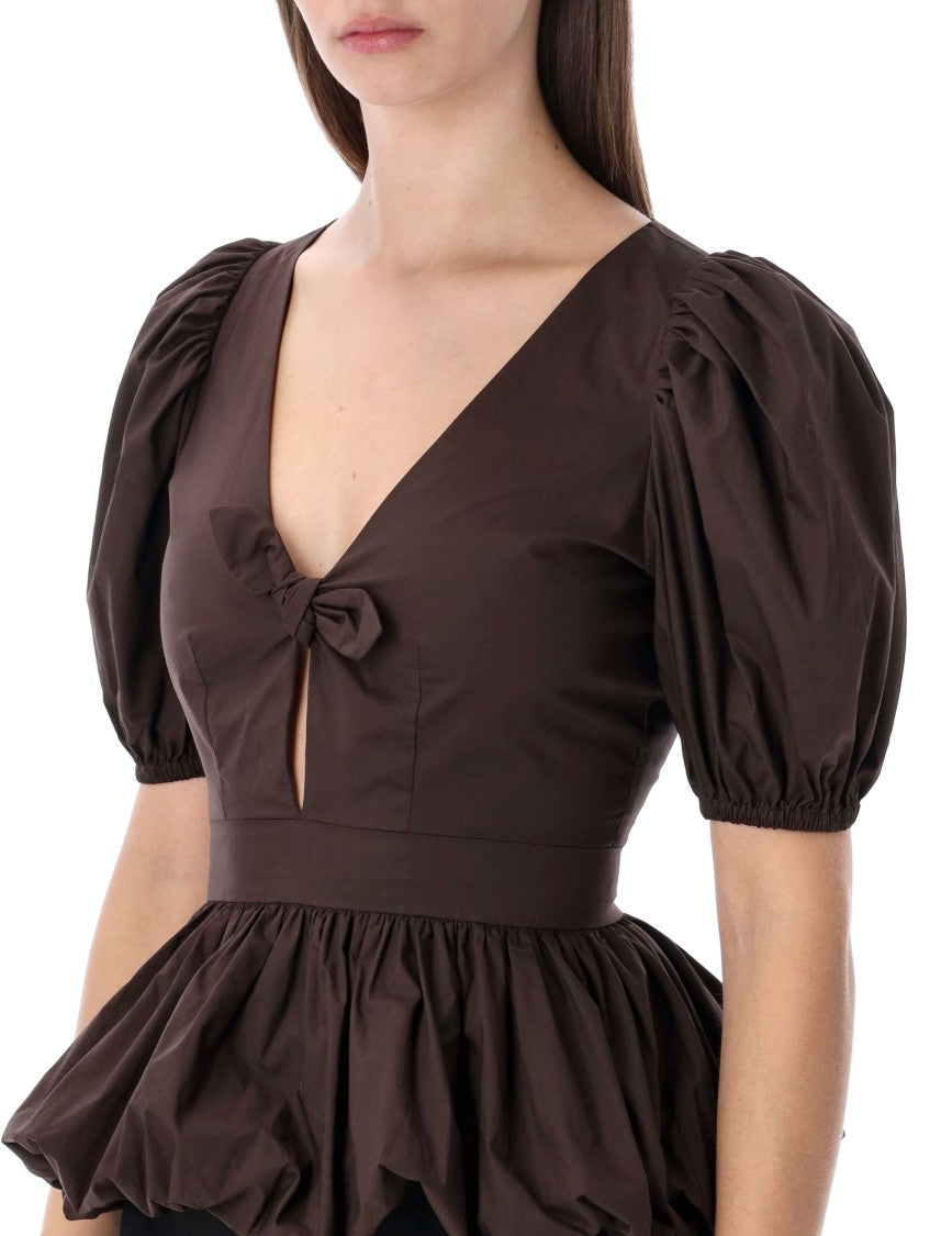 Rotate Rotate Puffed Sleeve Bubble Top
