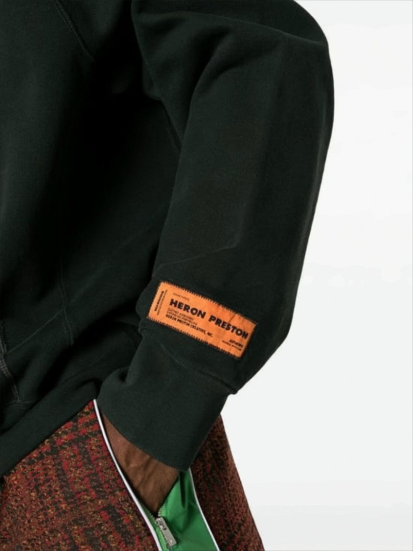 Heron Preston Relaxed Fit Graphic Print Hoodie With Drawstring Hood