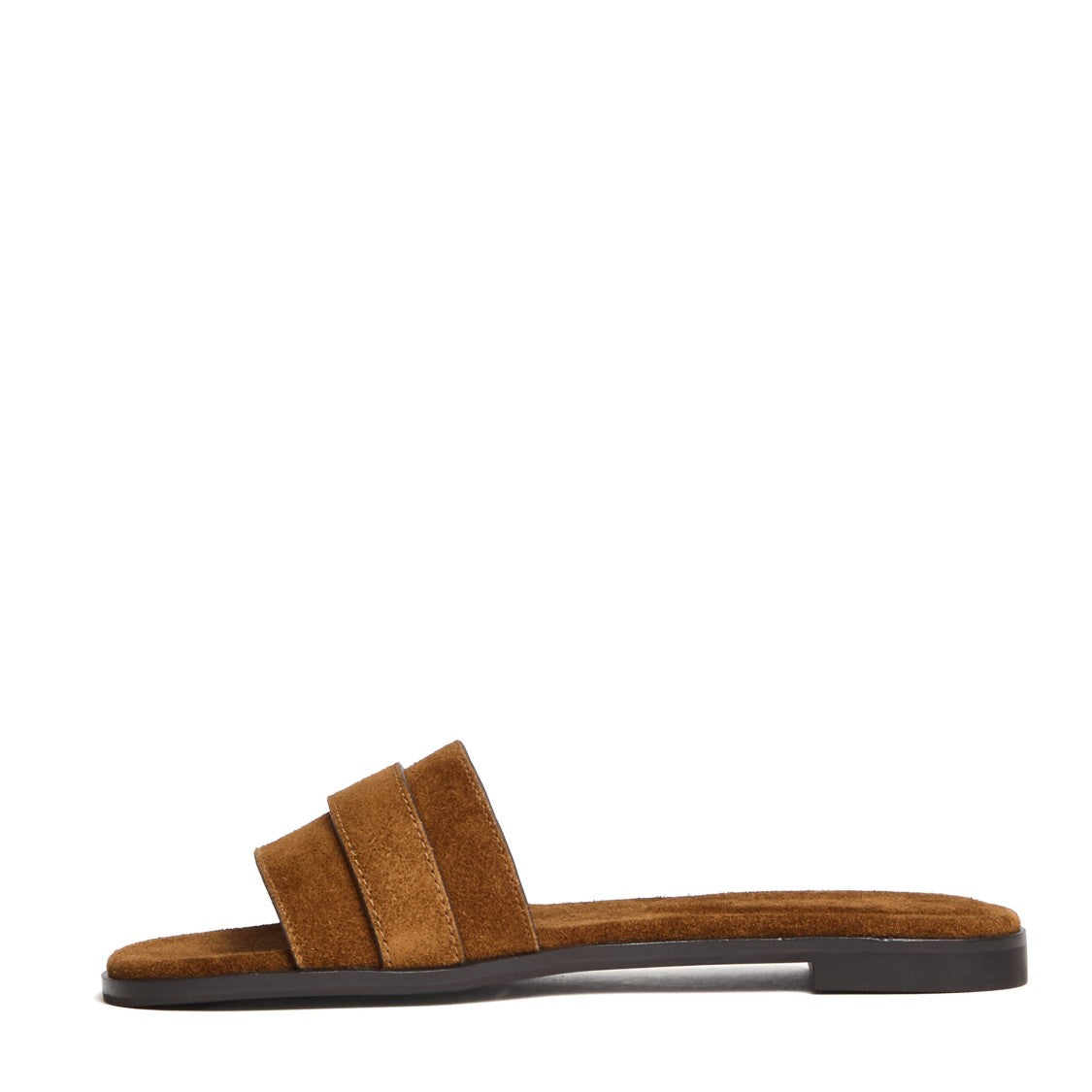 Tory Burch Romy Suede Nappa Lined Flat Sandals