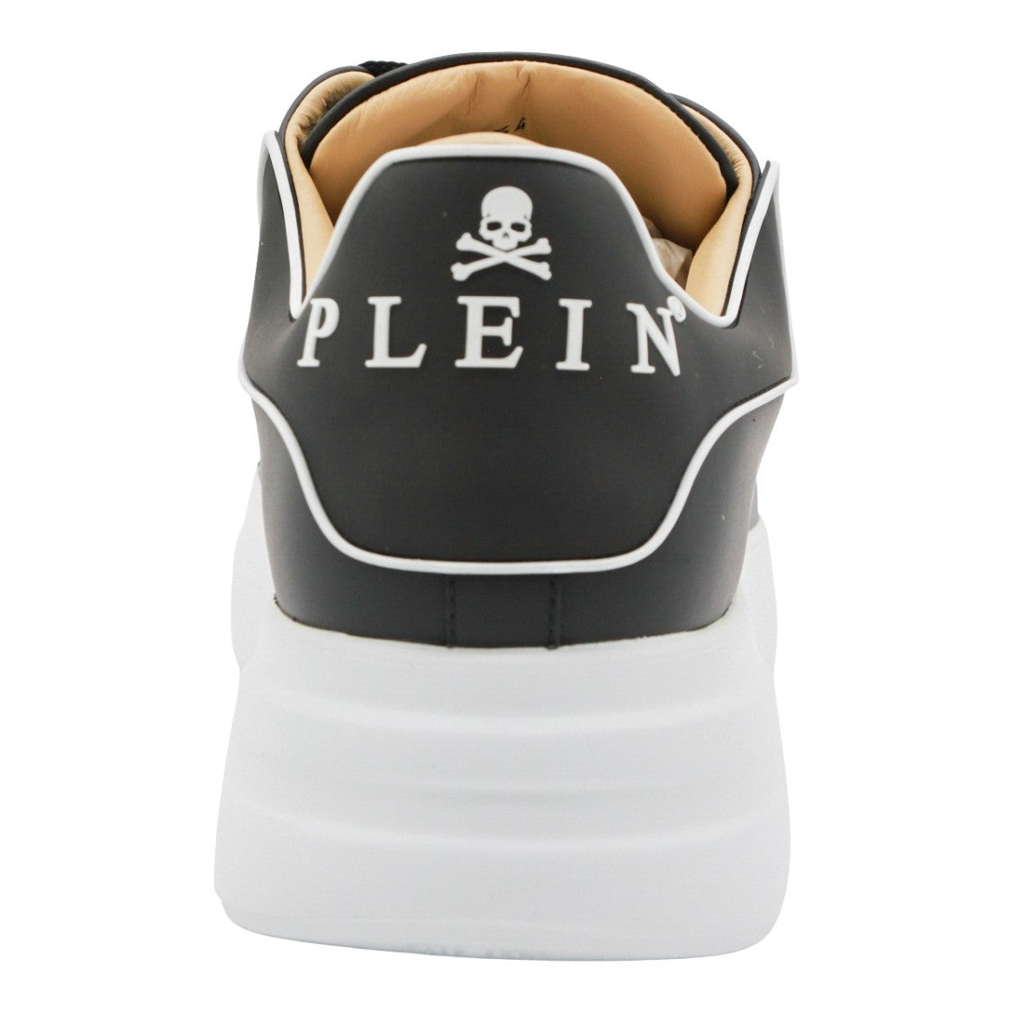 Philipp Plein Black Sneakers With Contrasting White Platform Sole