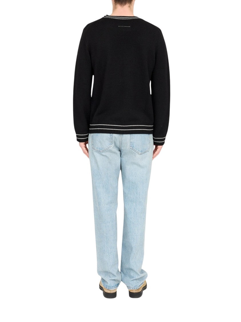 Mm6 By Maison Margiela Wool-Blend Graphic Sweater