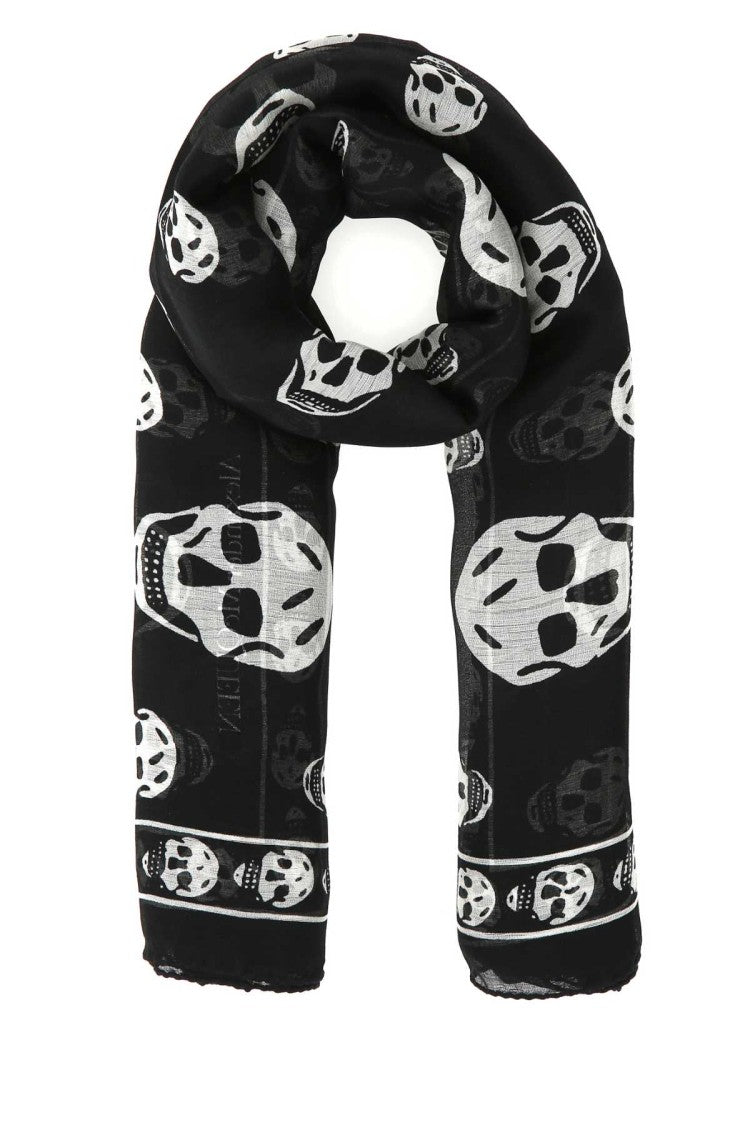 Alexander Mcqueen Printed Silk Foulard