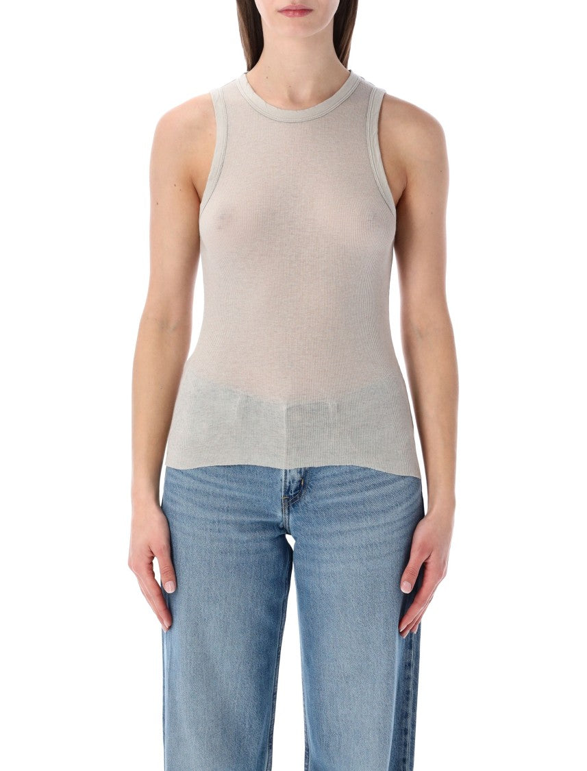 James Perse Cotton And Cashmere Rib Shell Top