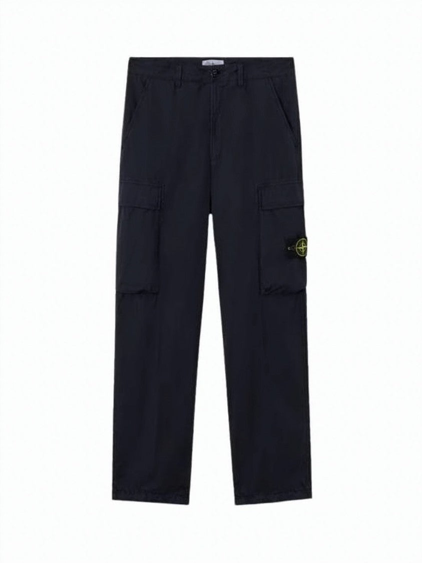 Stone Island Relaxed Fit Cargo Pants With Distinctive Emblem