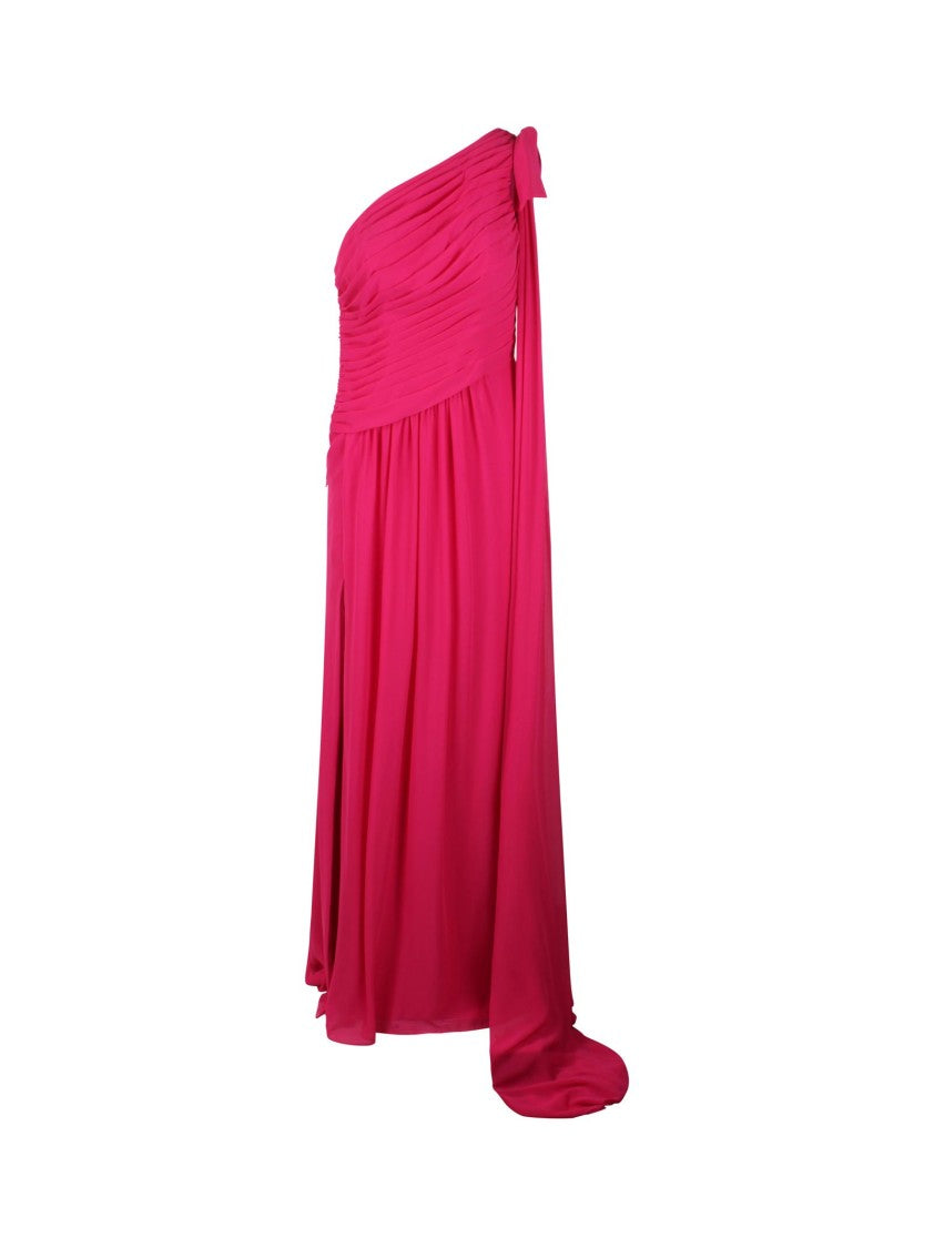 Pronovias The Party Edit Aloysia Acid Fuchsia Long Dress