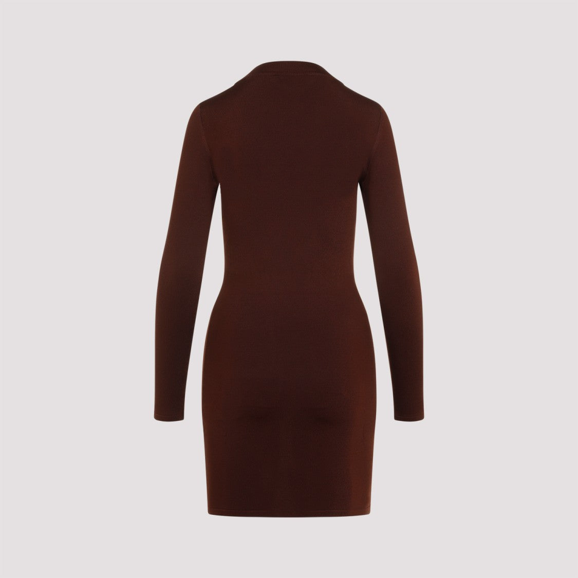 Saint Laurent Chocolat Viscose Mini Dress