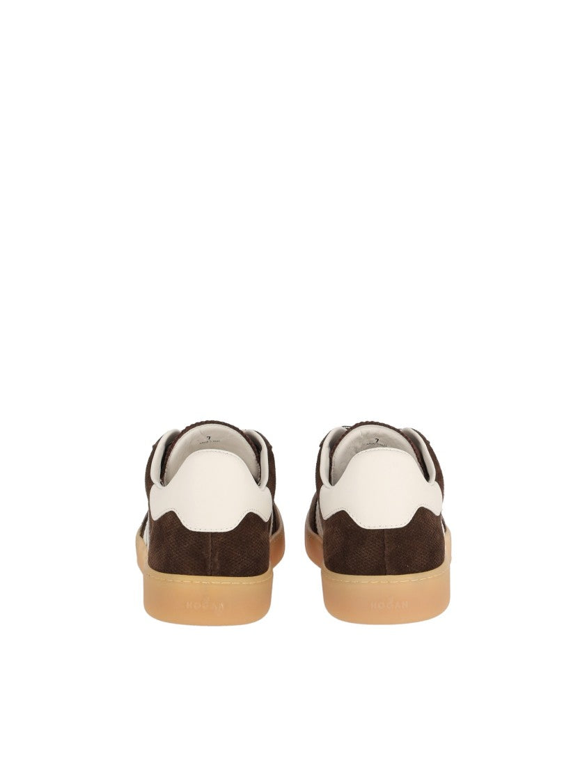 Hogan Brown Suede Hogan Cool Low-Top Sneakers