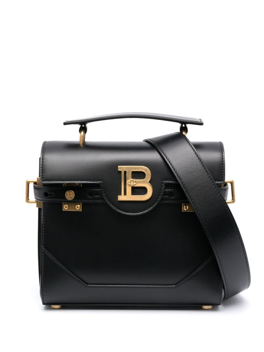 Balmain Black Calf Leather Bag