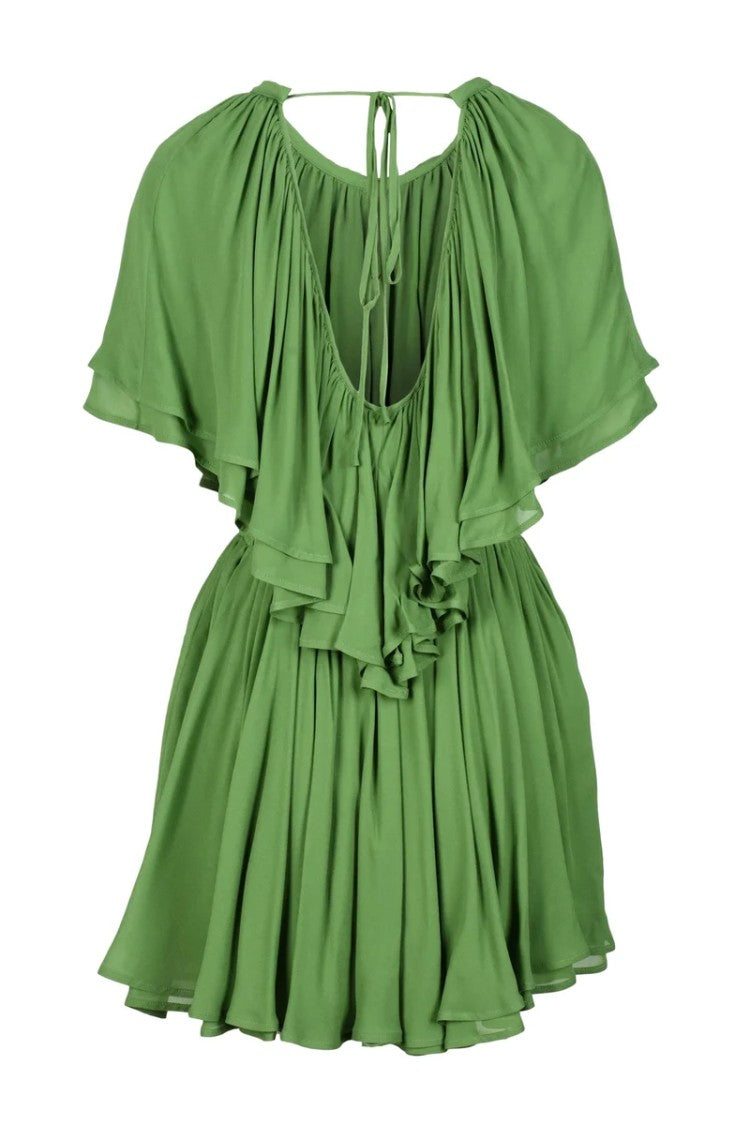 Dondup Chiffon Dress Elastic Waist