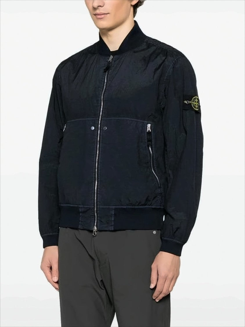 Stone Island Black Lightweight Bomber Jacket