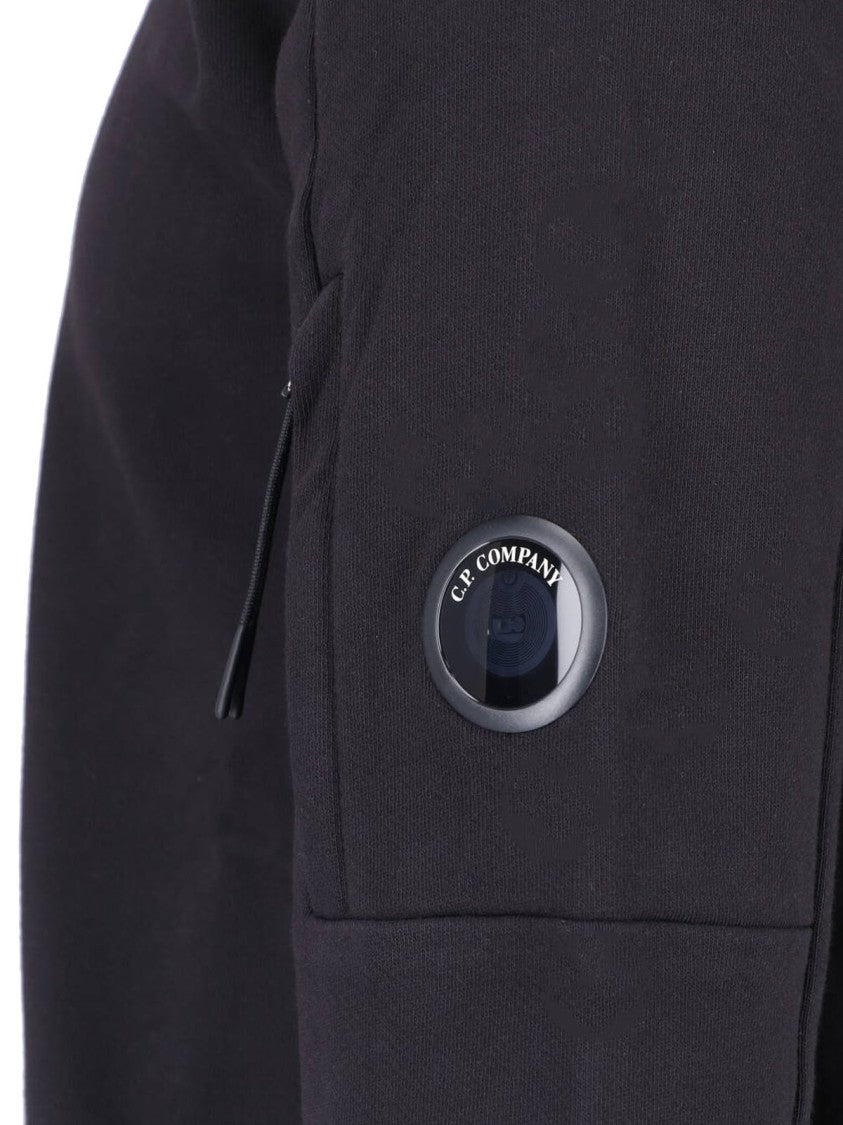 C.P. Company Black Cotton Logo Sweatshirt