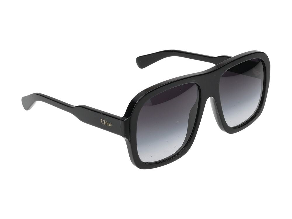 Chloé Black Ch0331s Acetate Oversized Square Frame Sunglasses