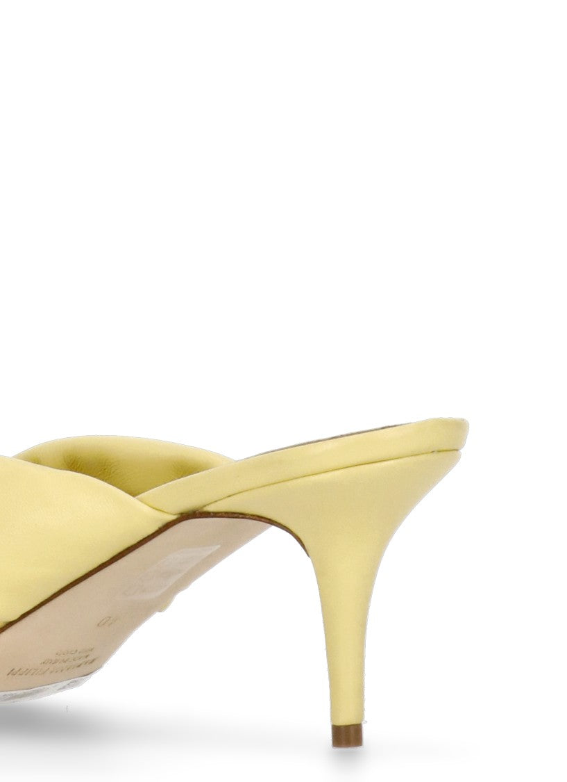 Fabiana Filippi Yellow Leather Sandals