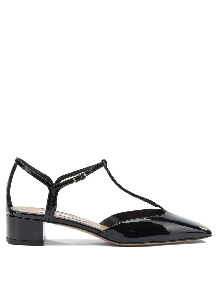 Aquazzura Black Slingback Pumps With Adjustable Buckle