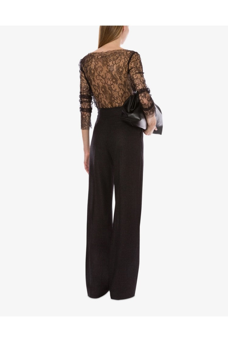 Alberta Ferretti Black Silk Blouse