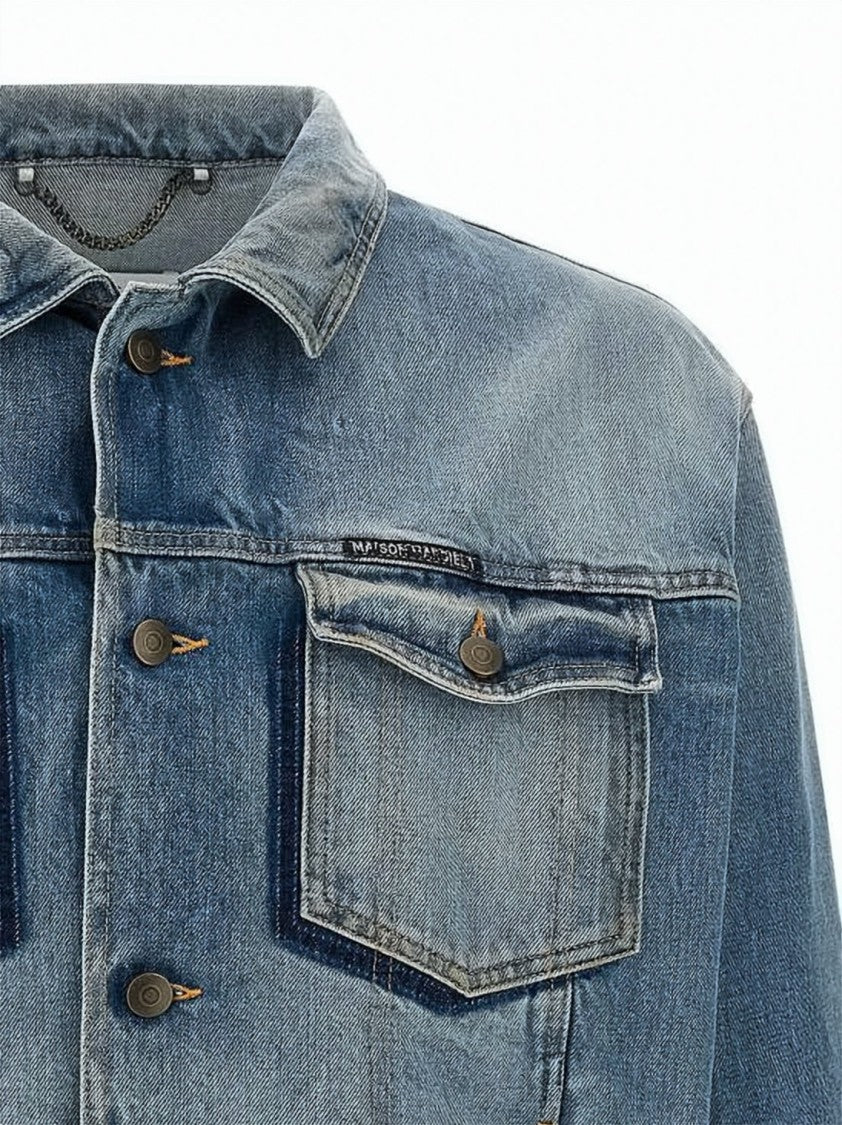 Maison Margiela Denim Jacket With Distressed Accents