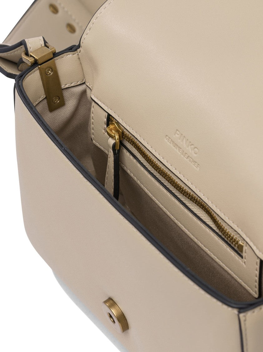 Pinko Smooth Leather Crossbody Bag