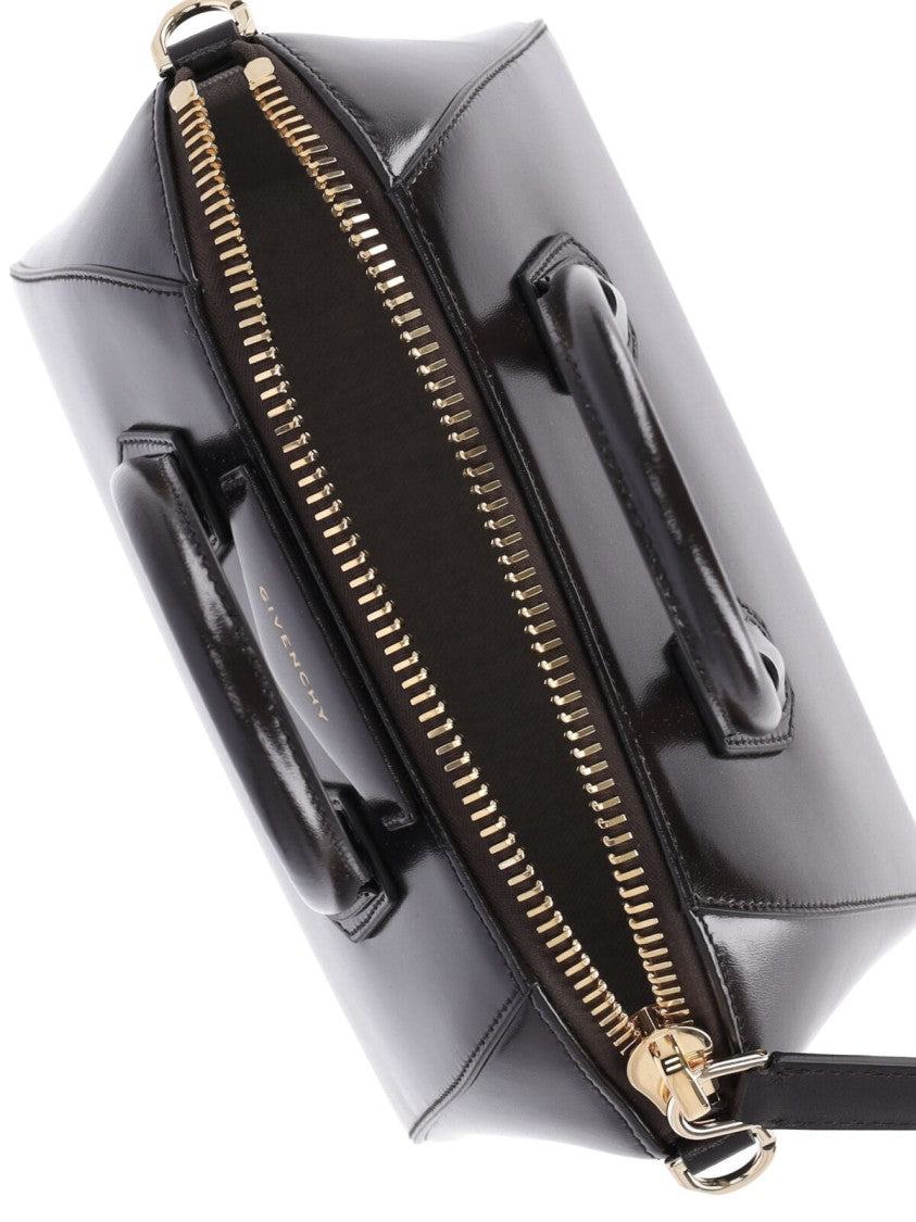 Givenchy Brown Antigona Mini Box Leather Bag