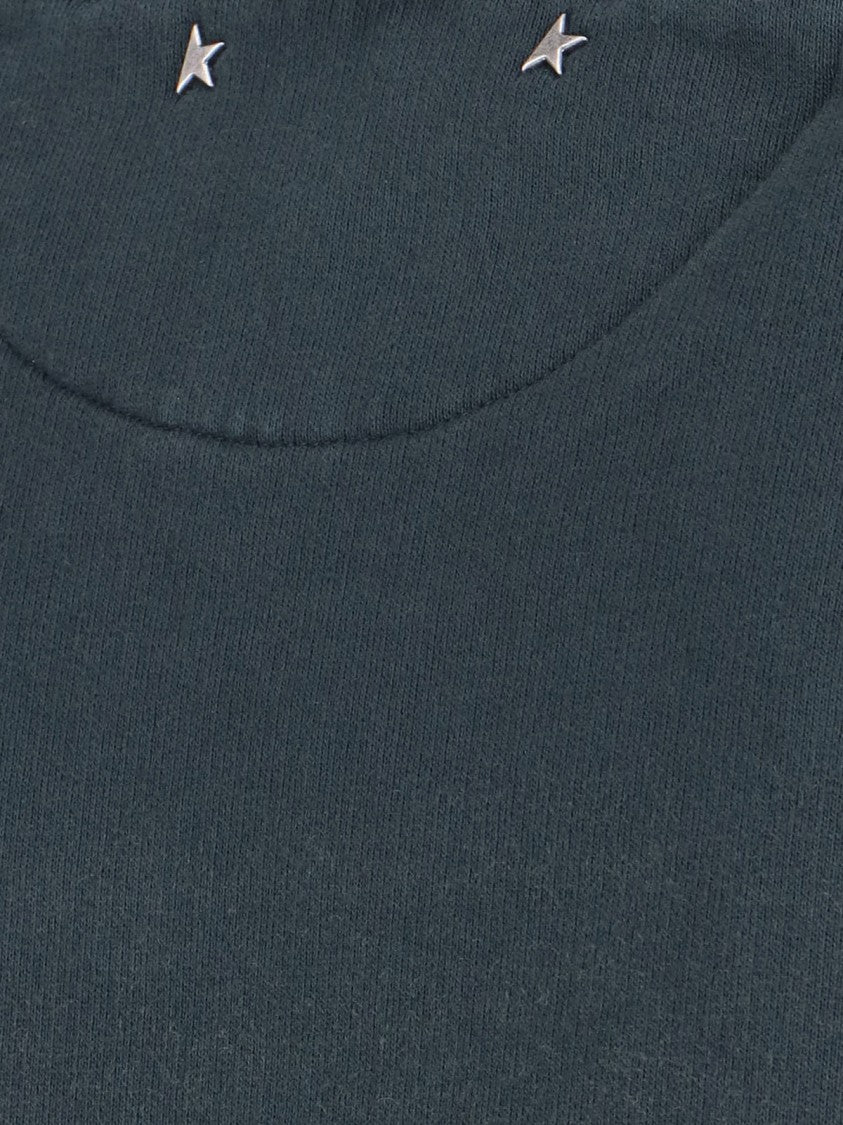 Golden Goose Worn Effect Black Cotton Hoodie