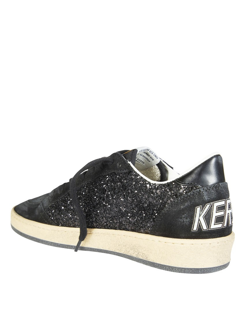 Golden Goose Ballstar Glitter Upper Nylon Sneakers