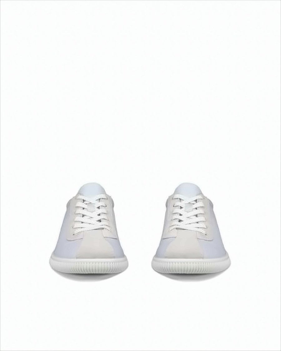 Ecco White Ecco Sneakers With Leather Upper