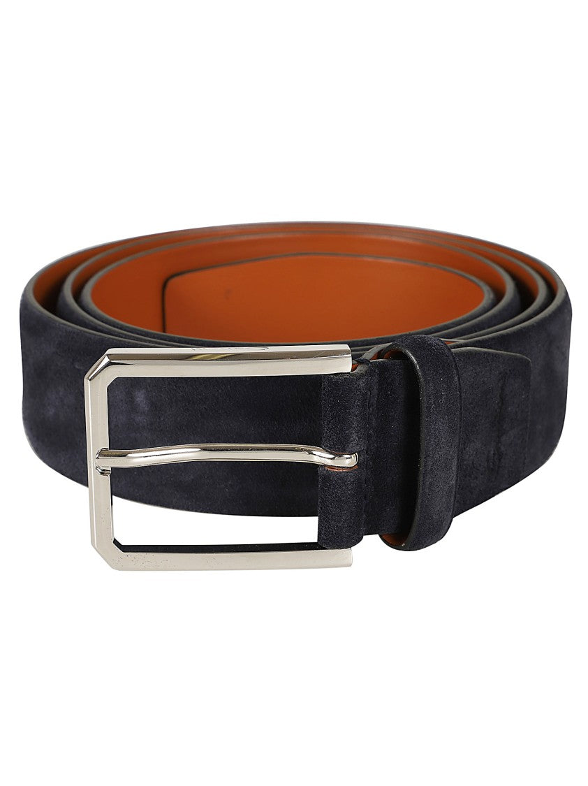 Santoni Adjustable Suede Belt