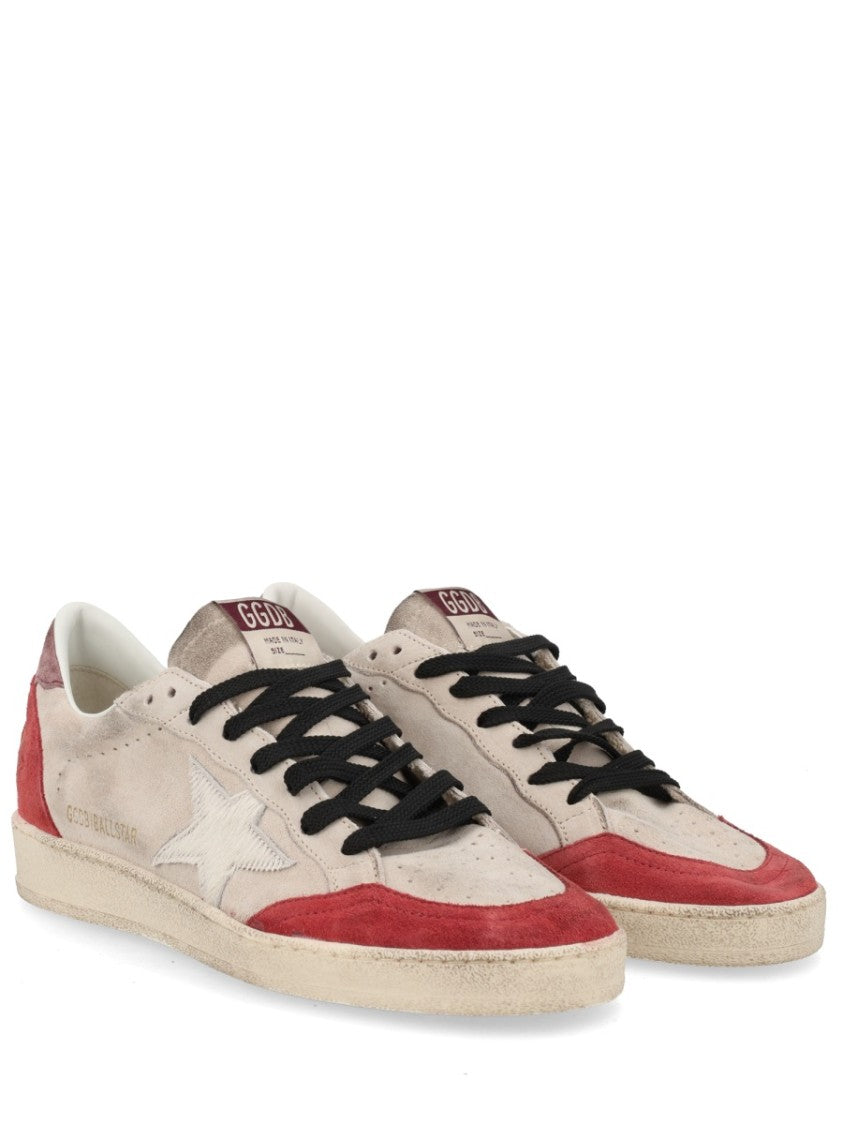 Golden Goose Ball Star Cow Leather Overlays Sneakers