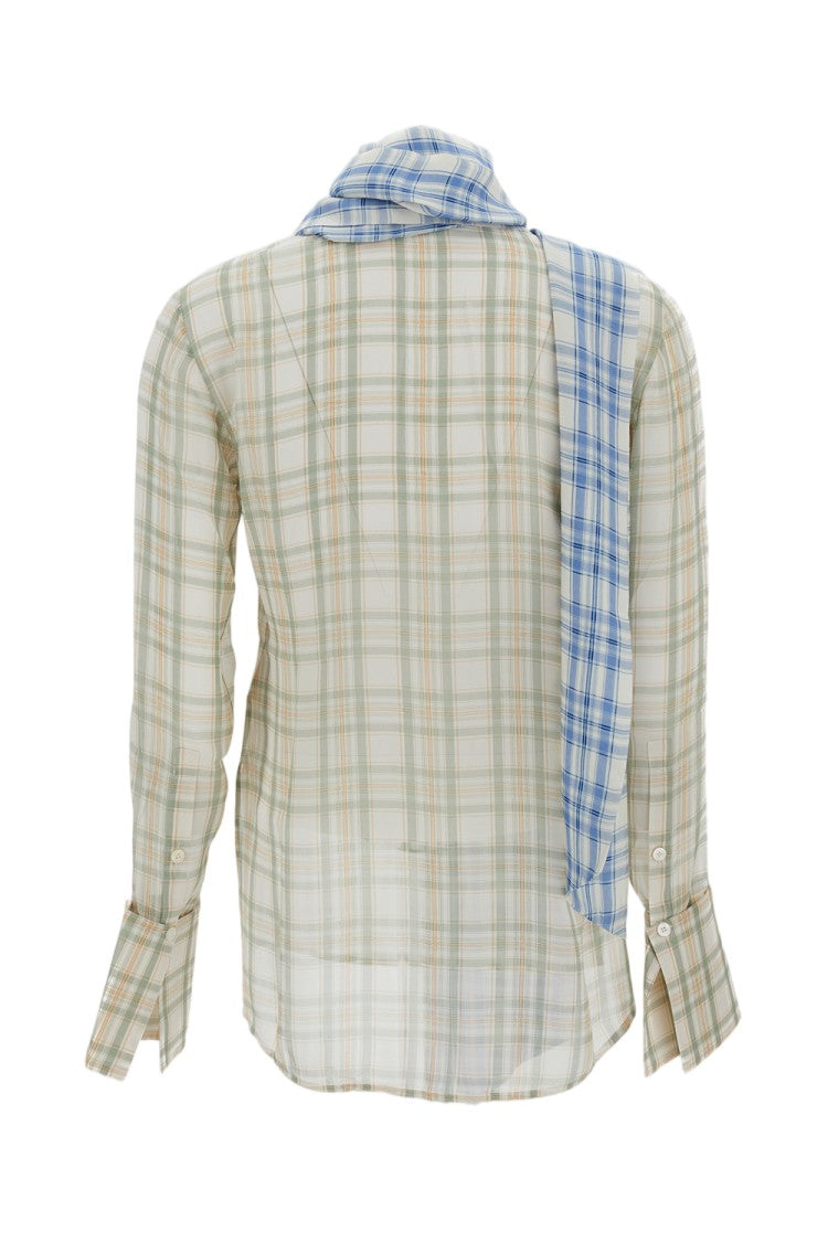 Acne Studios Lightweight Semi-Sheer Plaid Shirt
