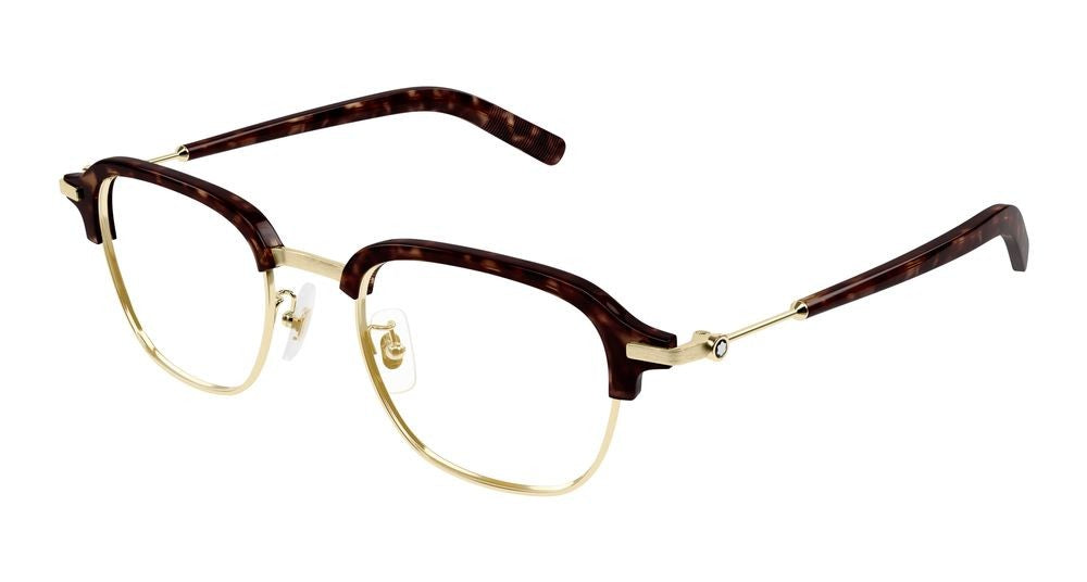 Montblanc Eyeglasses Mb0390o 003 Gold Gold Transparent 50/21/145