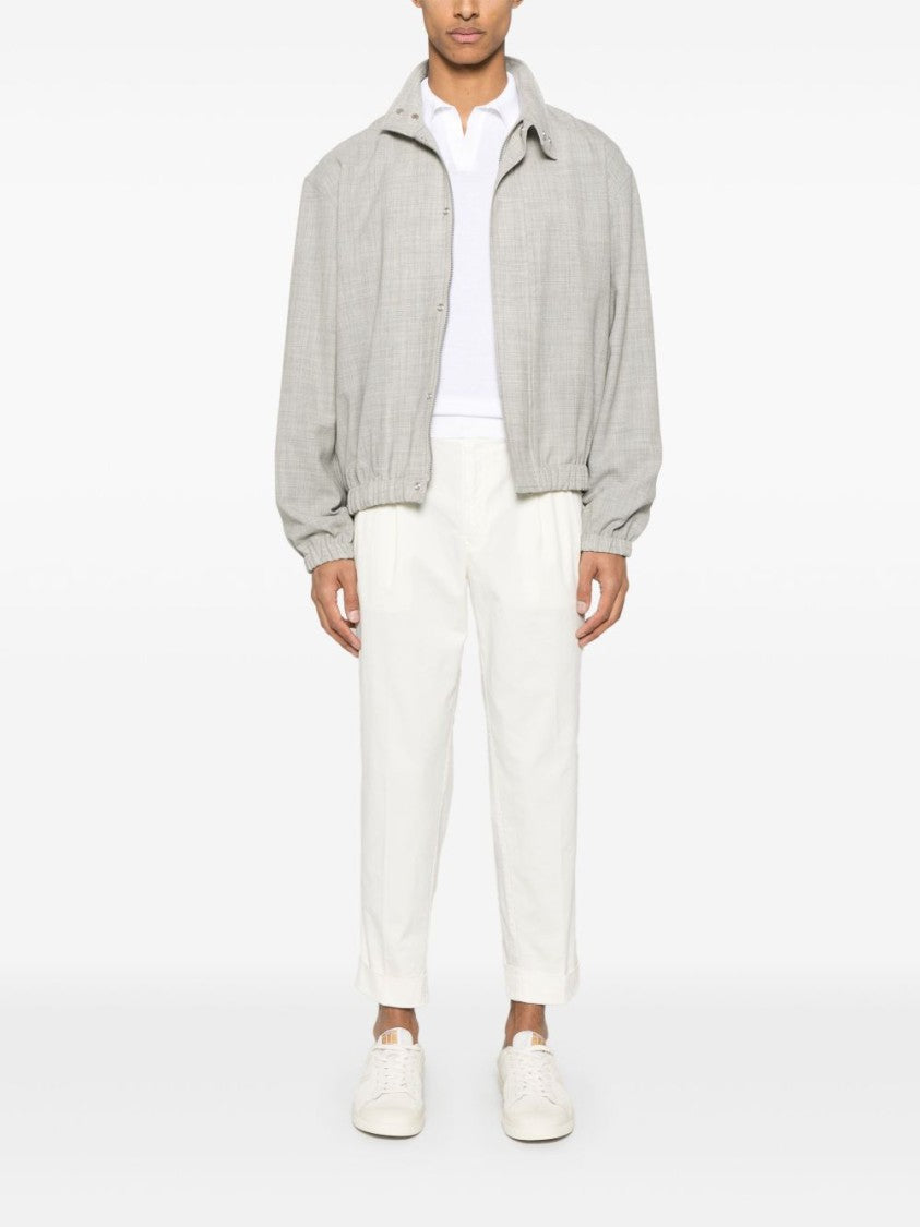 Pt Torino Tailored White Trousers
