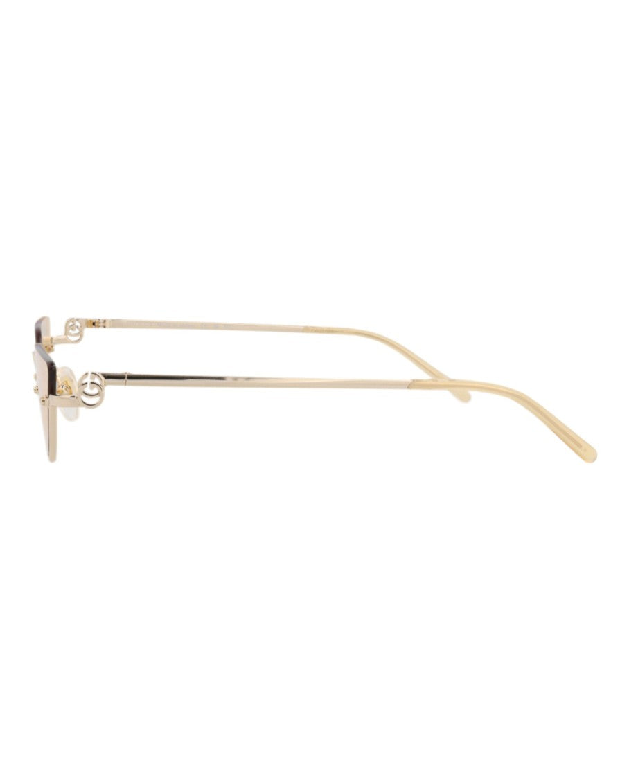 Gucci Cat Eye-Frame Metal Sunglasses