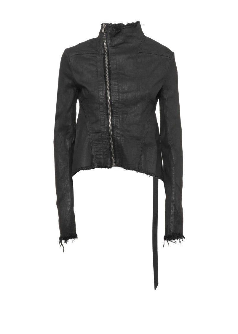 Drkshdw Asymmetrical Black Jacket With High Neck