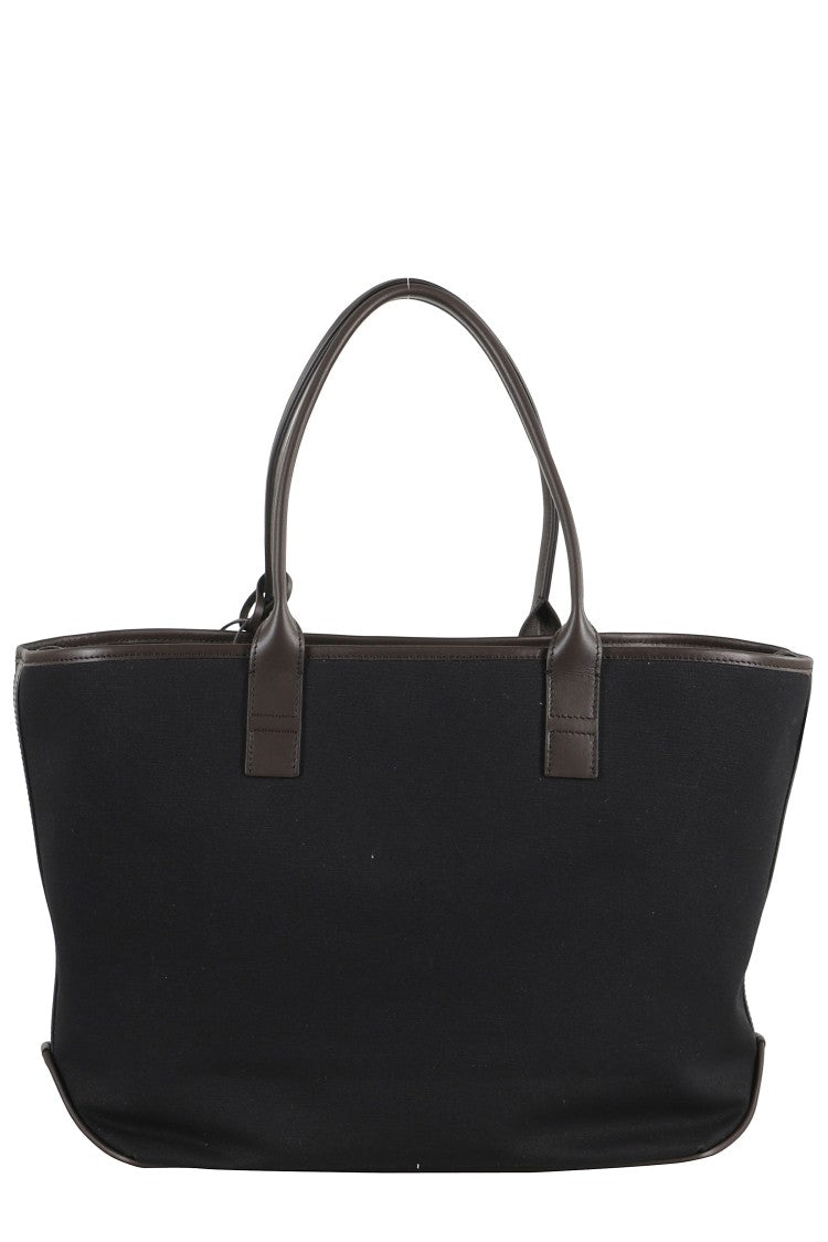 Hogan Medium Shopping Bag With Leather Accents And Lace Closure